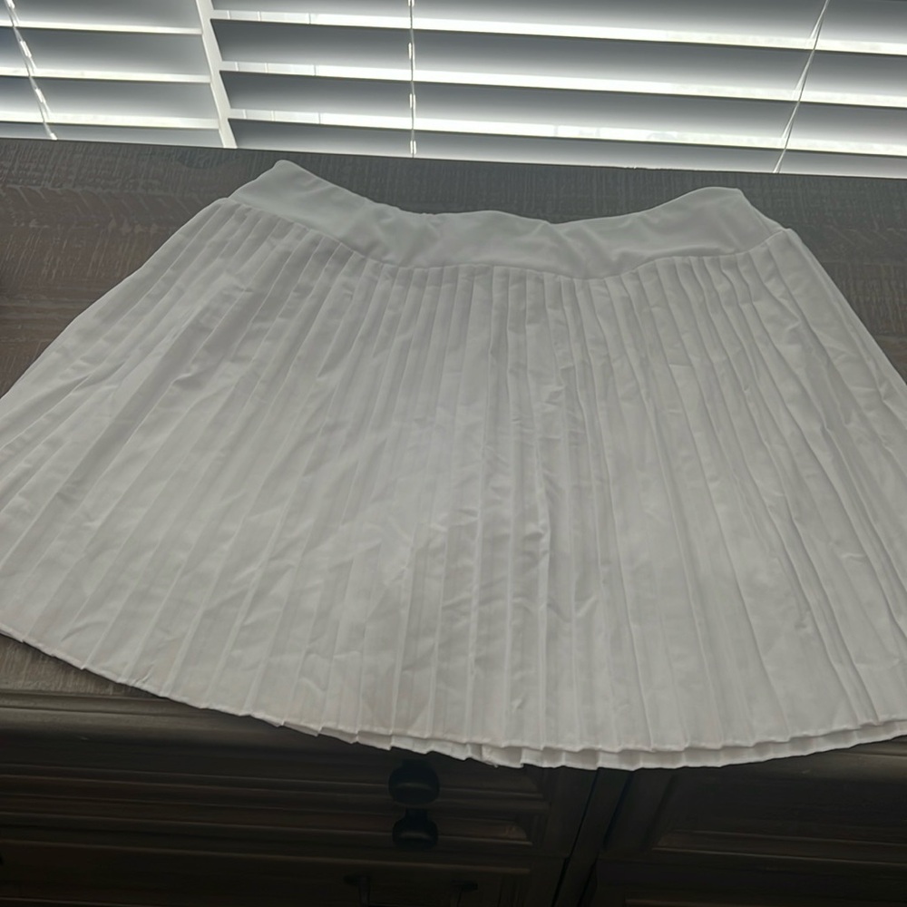 White golf or tennis skirt